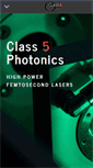 Mobile Screenshot of class5photonics.com